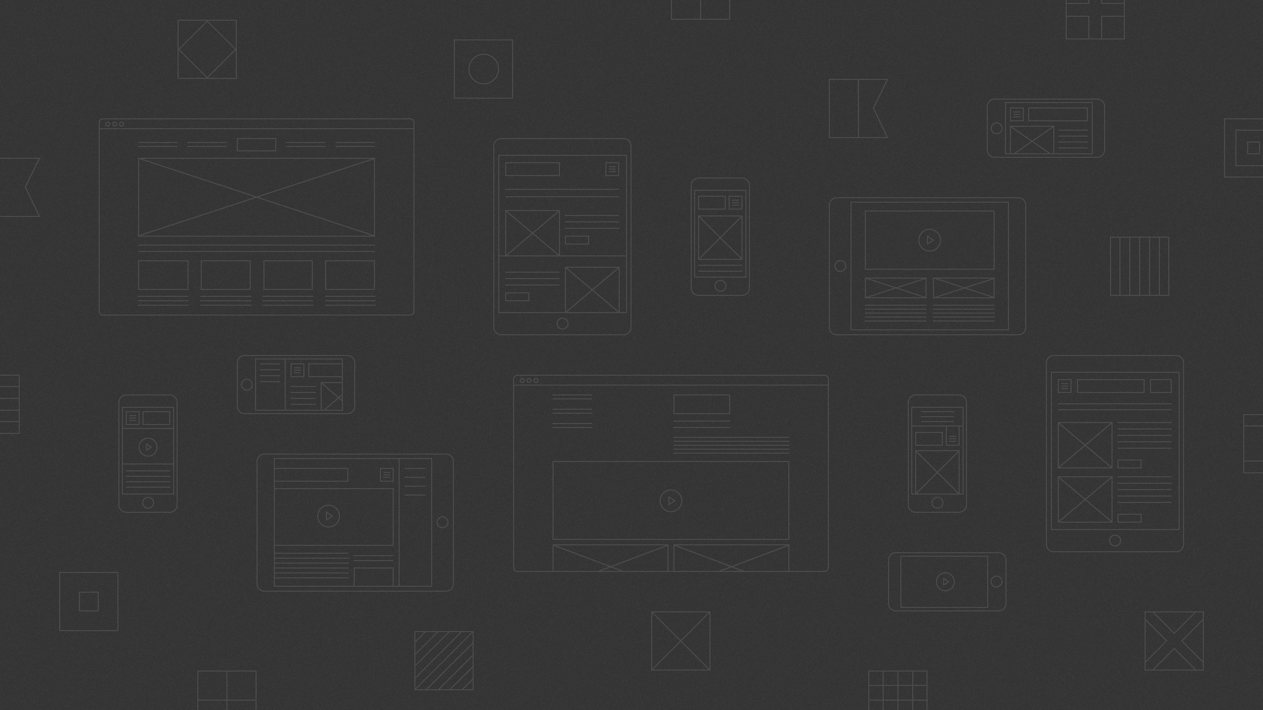 Dark editorial illustration of device interfaces